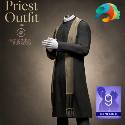 Priest Outfit for Genesis 9