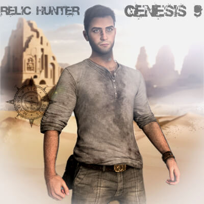 Relic Hunter for Genesis 9 &ndash Full Character  Outfit