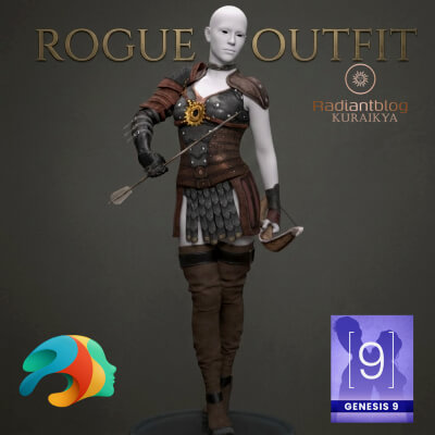 Rogue Outfit for Genesis 9 Female