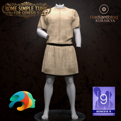 Rome Simple Tunic for Genesis 9