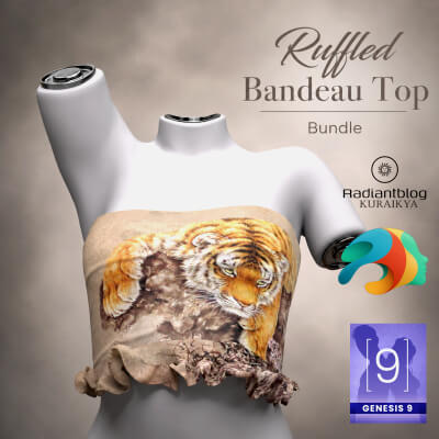 Ruffled Bandeau Top for Genesis 9 Bundle
