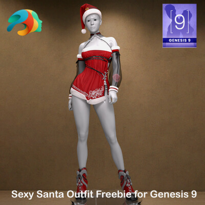 Santa Dress for Genesis 9