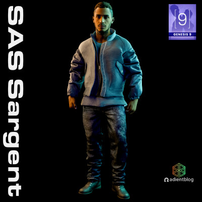 SAS Sargent Model Clothes for Genesis 9