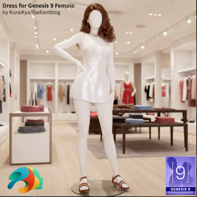 Seductress Outfit for Genesis 9 Female