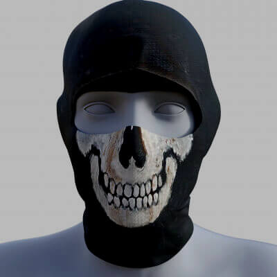 Skull Mask for Genesis 8 Male