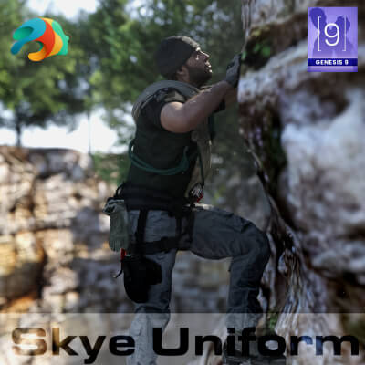 Skye Uniform dForce for Genesis 9