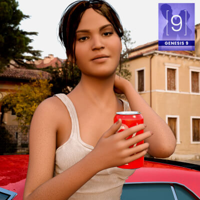 Street Racer Girl Model for Genesis 9