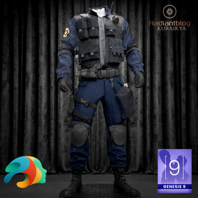 SWAT Outfit for Genesis 9