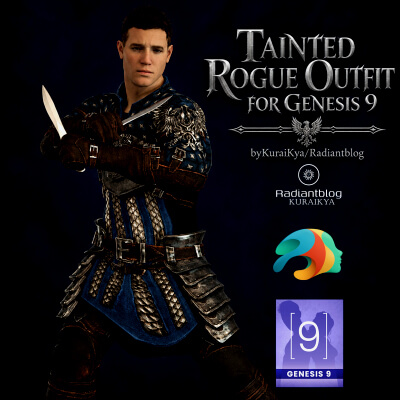 Tainted Rogue Outfit for Genesis 9