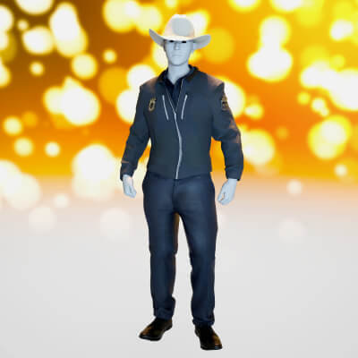 Taxas Police Outfit for Genesis 9
