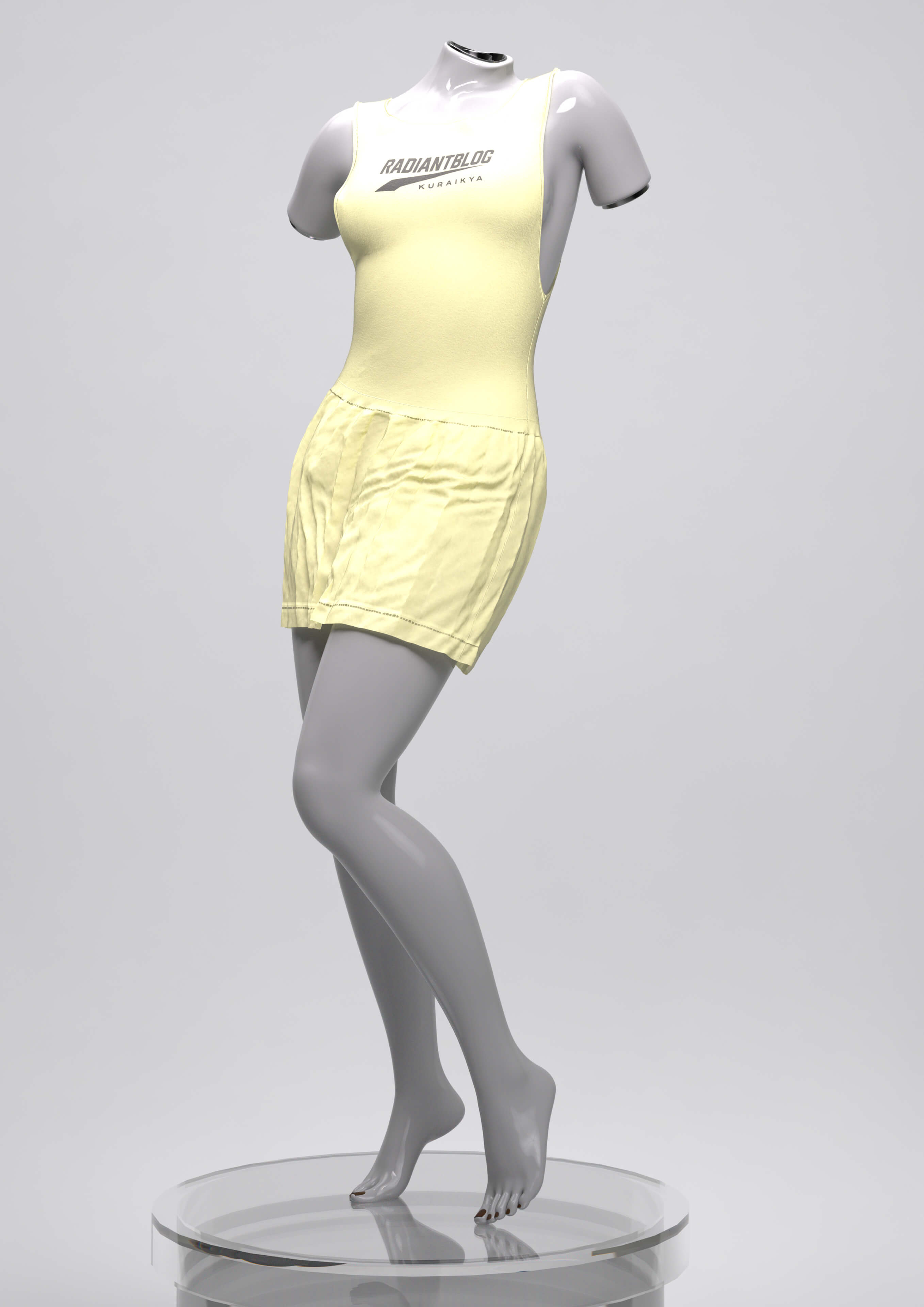 Tennis Dress for Genesis 9 - Daz Content by KuraiKya