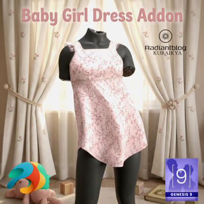 Texture Addon for Baby Girl Dress Genesis 9