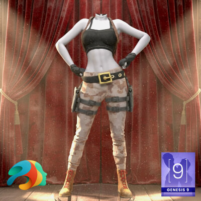 TR Sandstorm Outfit for Genesis 9 Female by KuraiKya