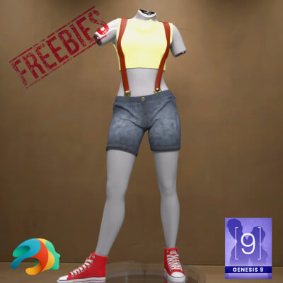 Trainee Outfit for Genesis 9 Freebie