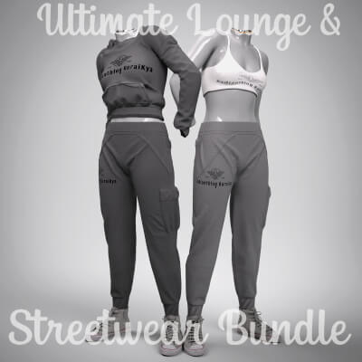 Ultimate Lounge &amp Streetwear Bundle for Genesis 9 by KuraiKya