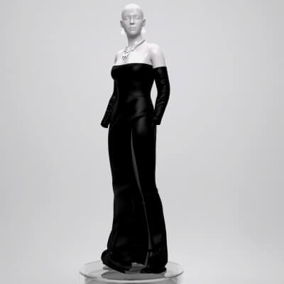 Vevette Dress Outfit for Genesis 9 G9F by KuraiKya