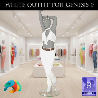 White Outfit for Genesis 9