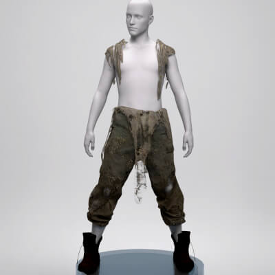 Zombie Male Outfit for Genesis 8 Male