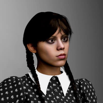 Wednesday Addams - Jenna Ortega for G8.1 Female