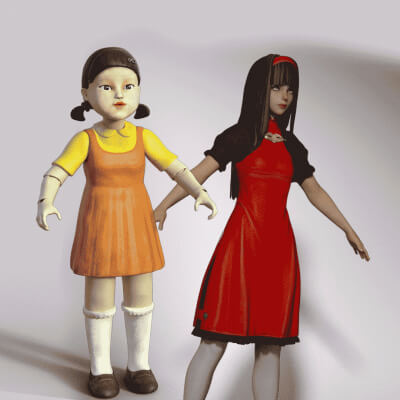Squid Doll X N2 Red Girl