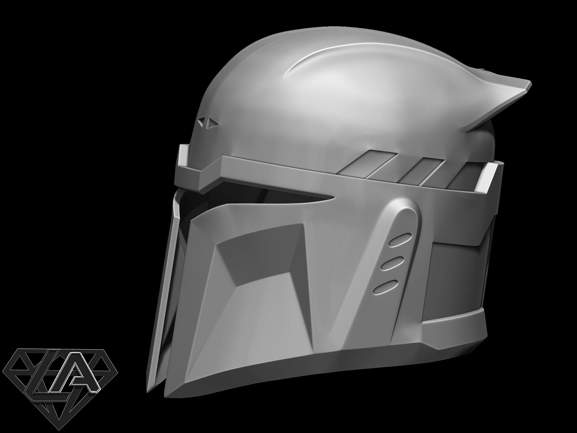 Custom Mandalorian Helmet 3D Print Model by LAfactorystore