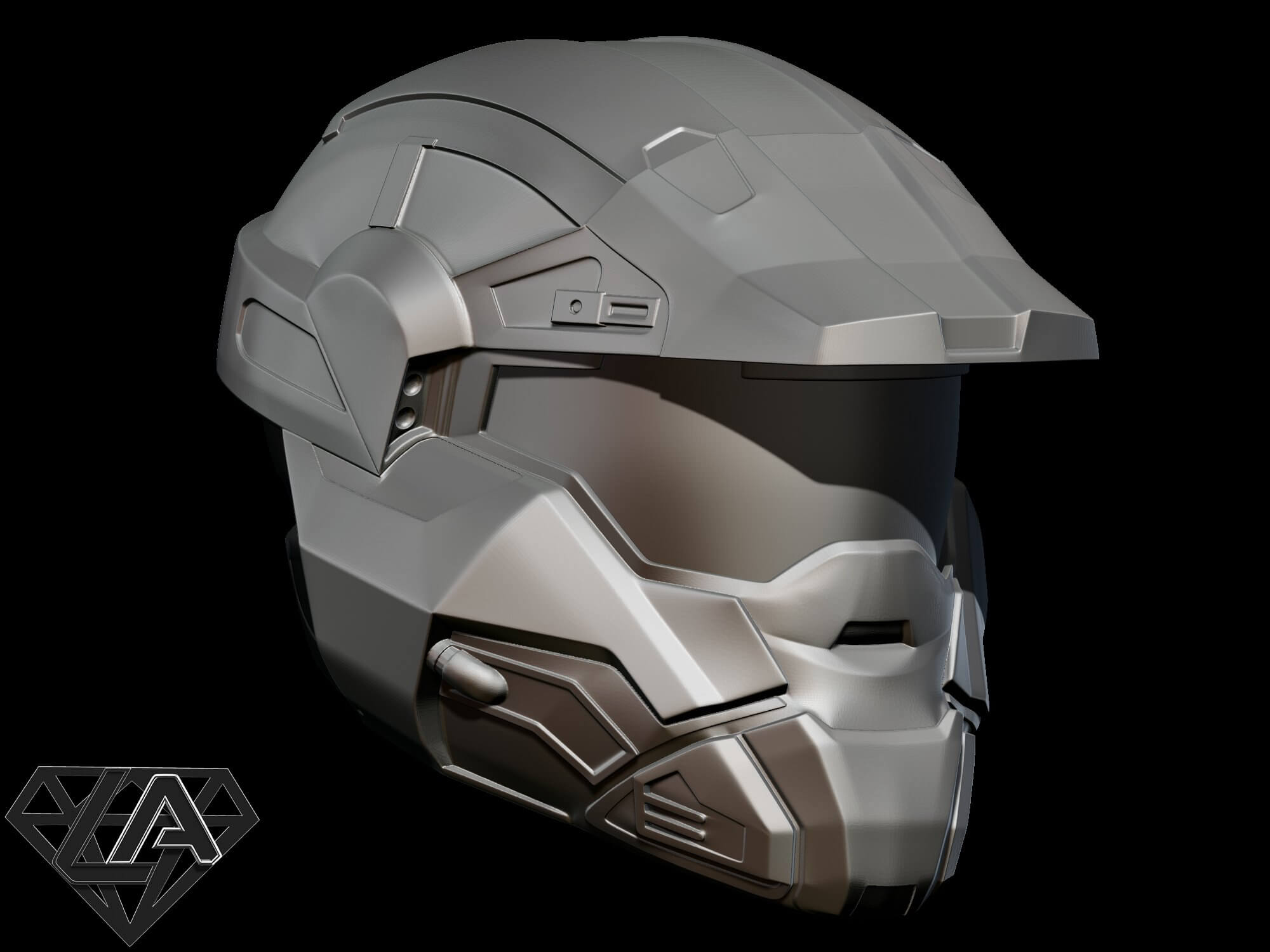 Halo Commando Helmet 3D Model by LAfactorystore