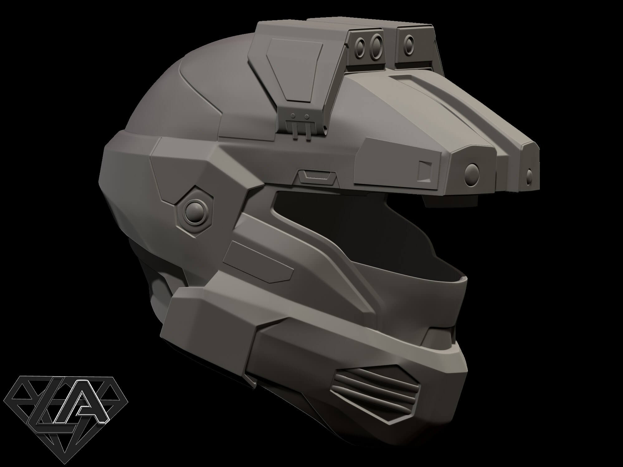 Halo Scout Helmet - Print Ready 3D 