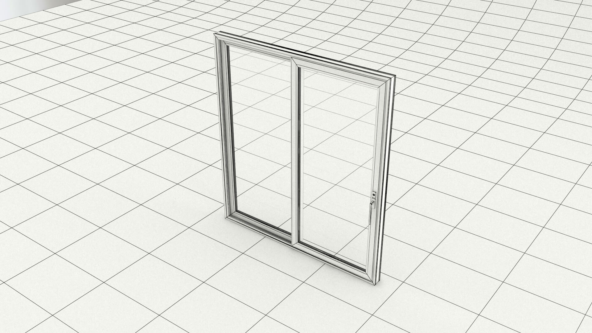 Laos Aluminum Sliding Door 3D Model by LAOMUSIC ARTS
