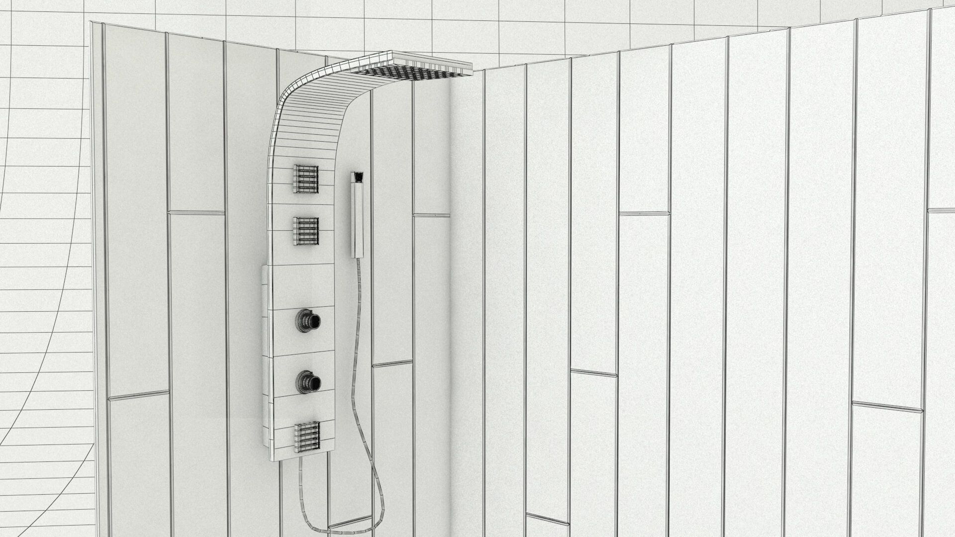 laos Shower Cabin 3D Model by LAOMUSIC ARTS