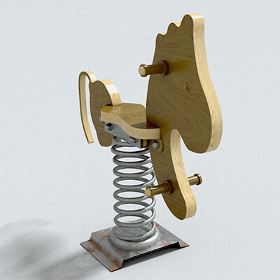 laos Spring Rocking Horse - 3D Model by LAOMUSIC ARTS