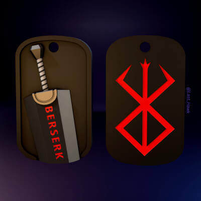 Berserk Dragon Slayer Keychain