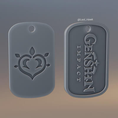 Dendro Dogtag Genshin Impact