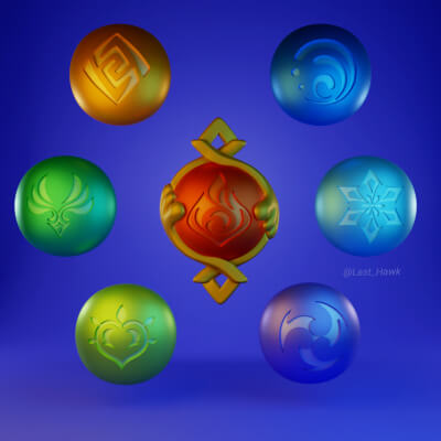 Fontaine Vision Eye of God Genshin Impact
