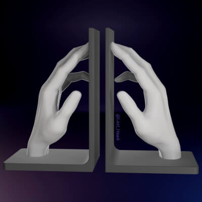 Hand Bookend Book Holder Stand