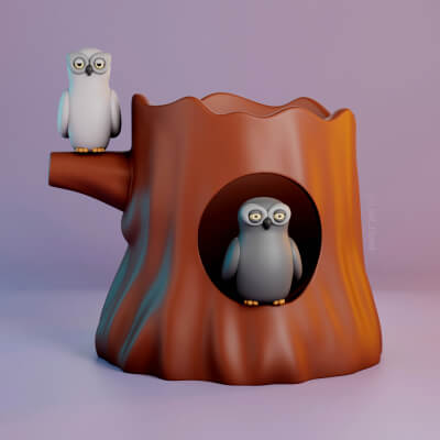 Owl Pen Holder
