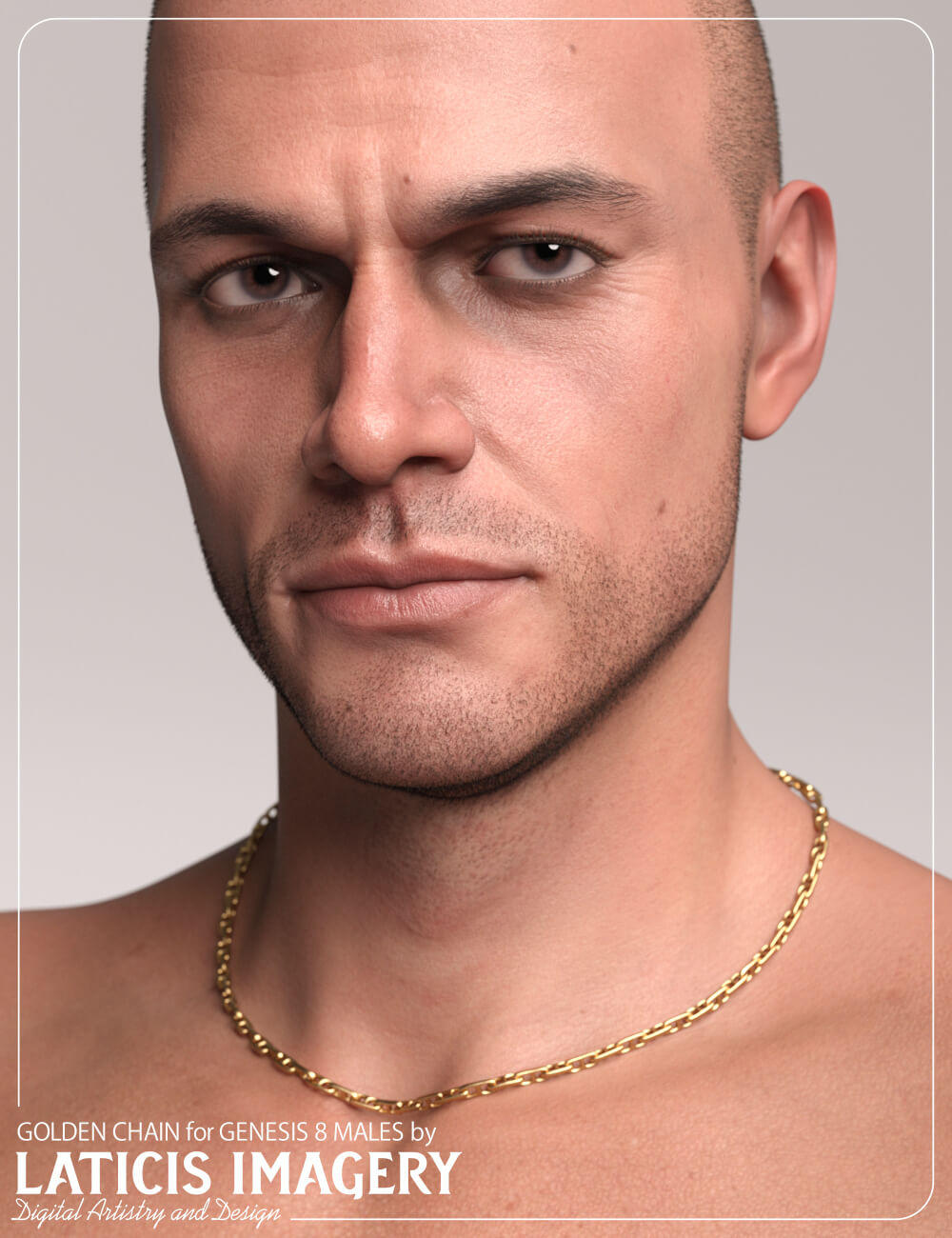 Li Golden Chain for Genesis 8 Males Free Daz Content by Laticis