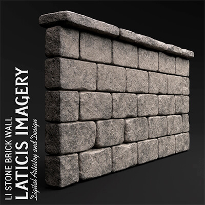 Li Stone Brickwall 001 by Laticis