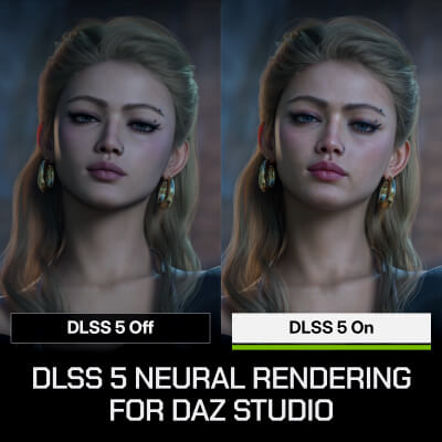 DLSS 5 Neural Rendering for Daz Studio RA Studio Extension by laurendev