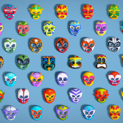 50 Kids Evil Mask Mega Pack - All in One - Stylized Ranger