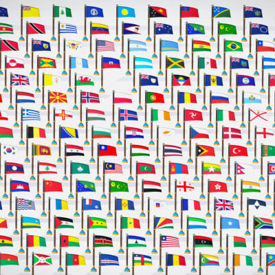 World Countries Flags Pack Toon Style - All Country Flags