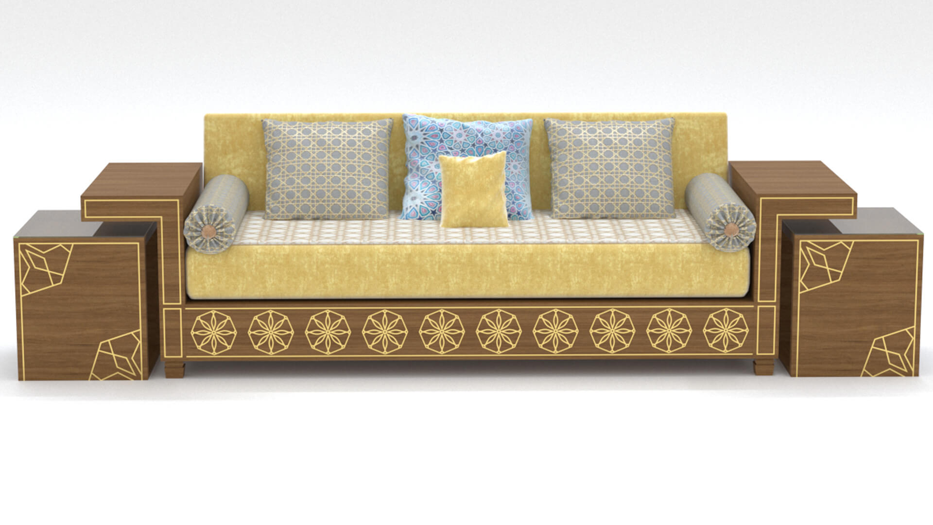 Arabic Sofa Majlis 3D Model by LBDesigner