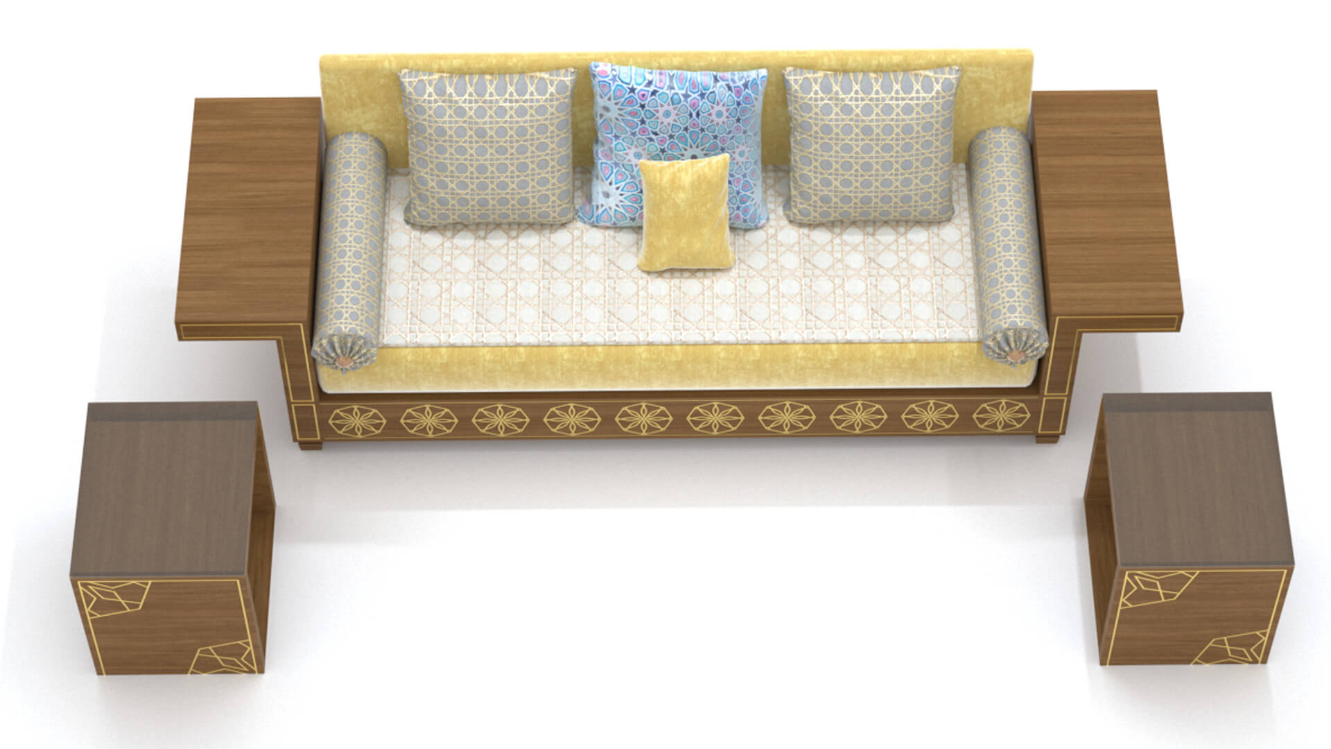 Arabic Sofa Majlis 3D Model by LBDesigner