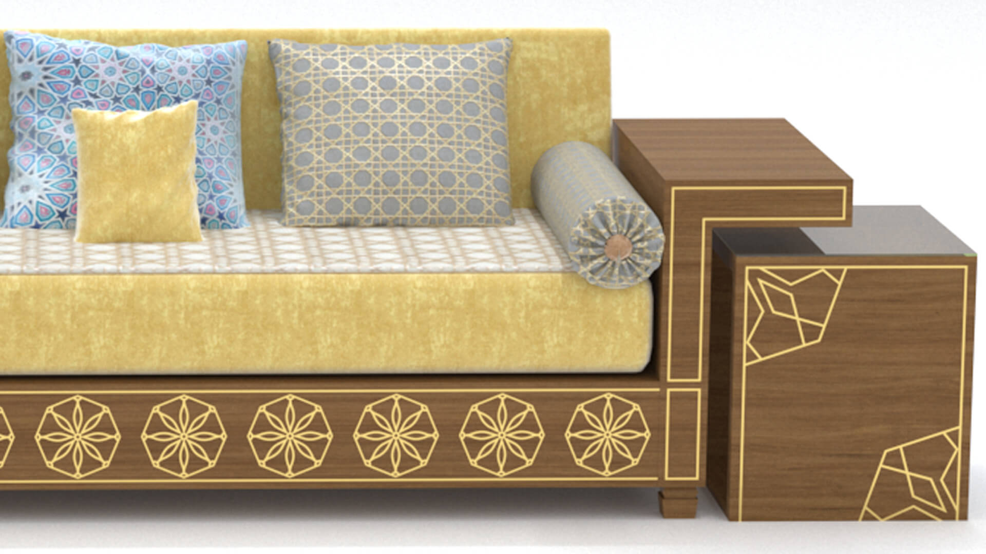 Arabic Sofa Majlis 3D Model by LBDesigner