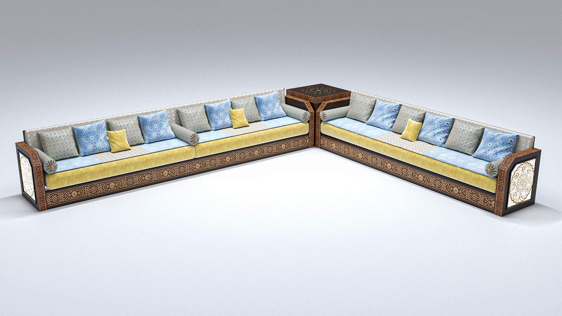 Moroccan Sofa 3D Model by LBDesigner