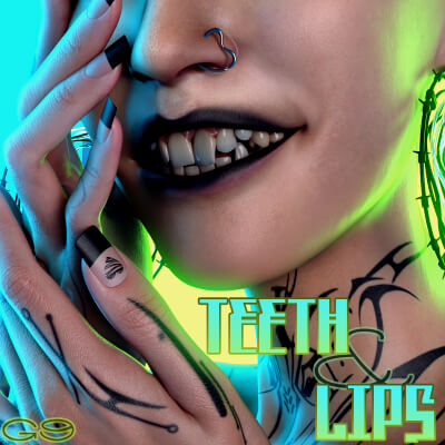 G9 Gliched Teeth and Lip Shapes
