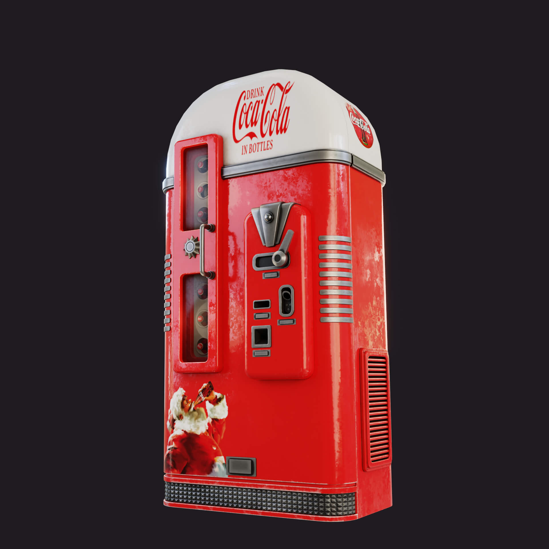 Vintage Coke Vending Machine 3D Model by LeGur