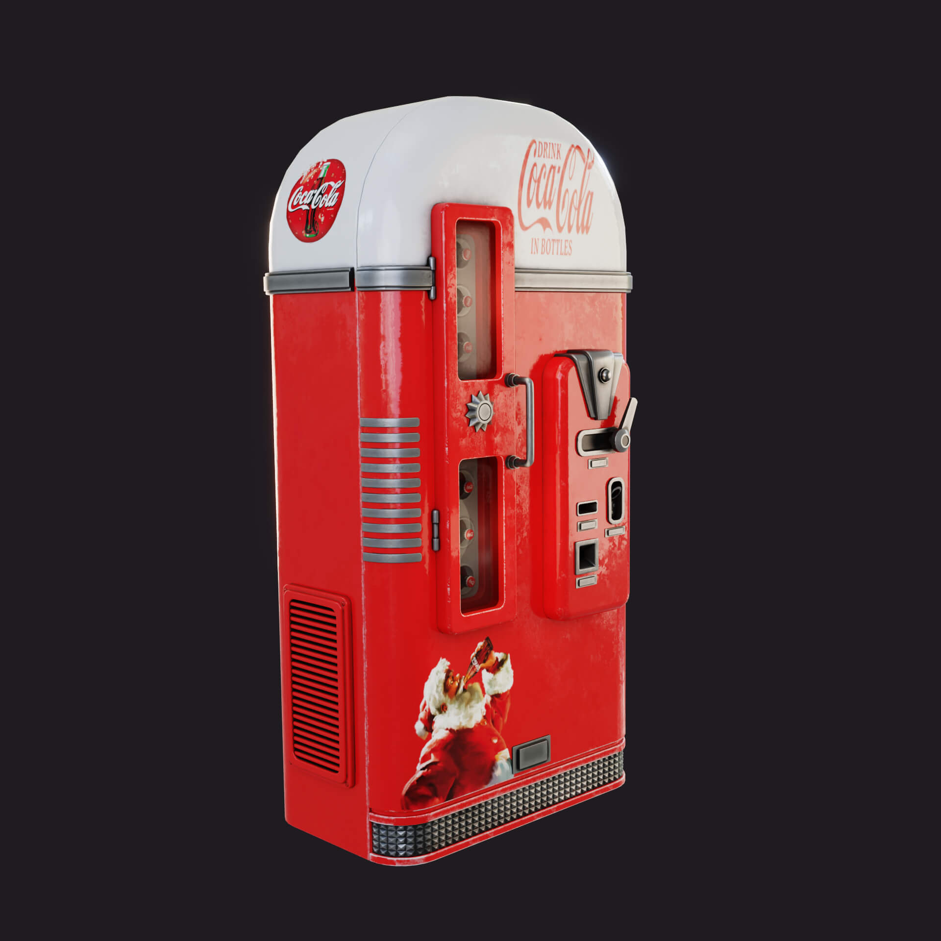 Vintage Coke Vending Machine 3D Model by LeGur