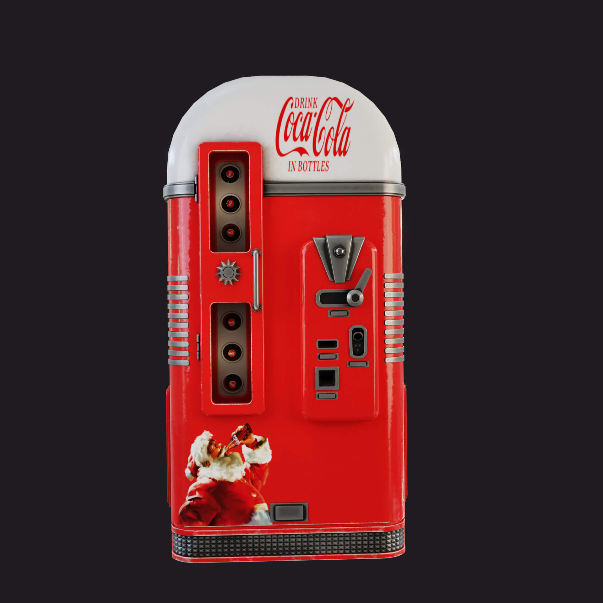 Vintage Coke Vending Machine 3D Model by LeGur