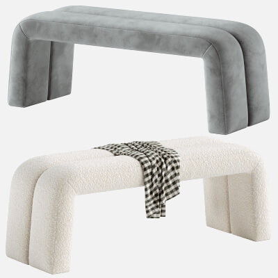 Arc Boucle Bench - 3D Model by Leo_98