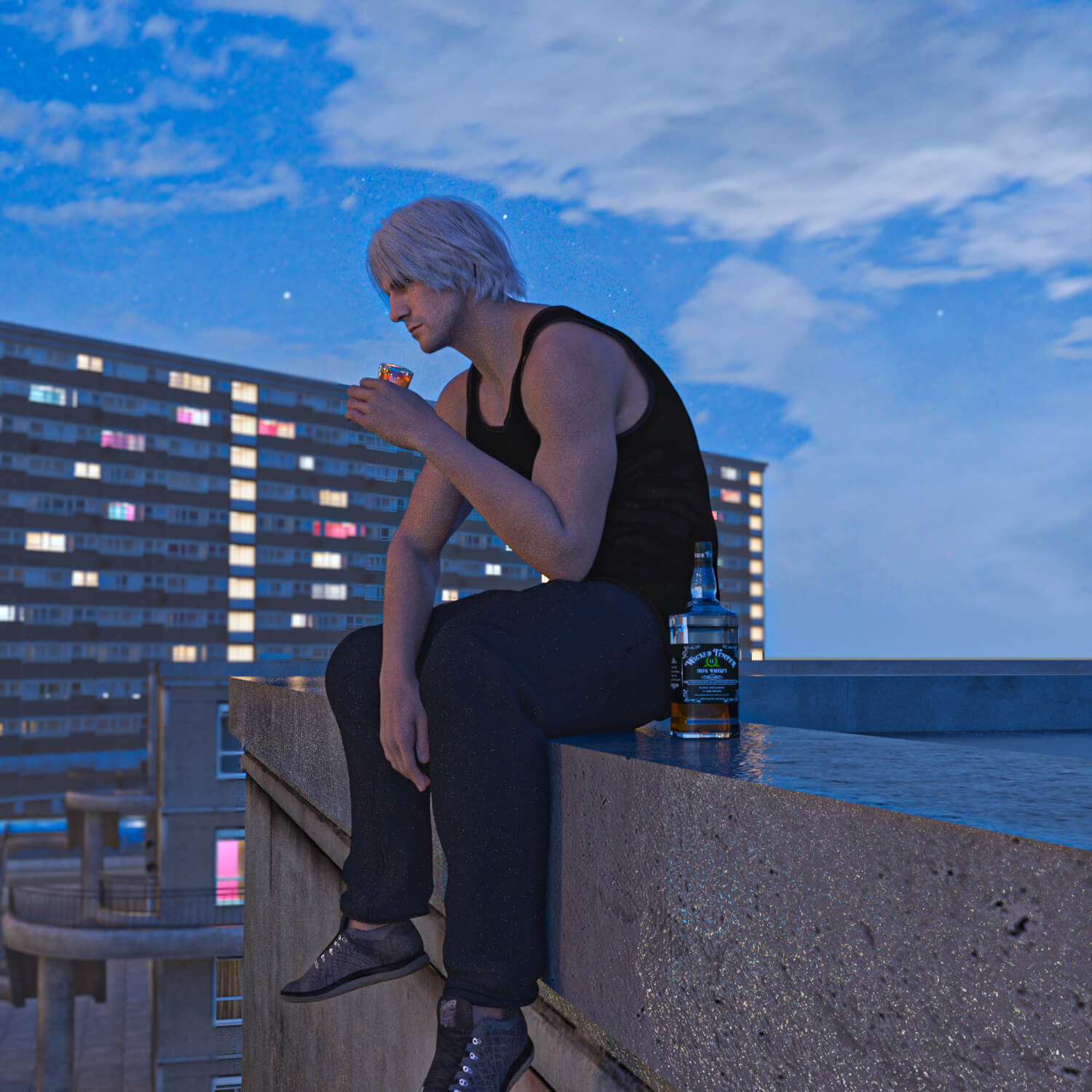 The Devils City 3D Render, Digital Art by Letterstoothevoid